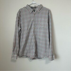 Men's Eddie Bauer Multicolor Checkered Button Up (Size Large)